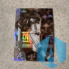 2020 Topps Chrome Ozzie Albies #62 Sepia Refractor Atlanta Braves